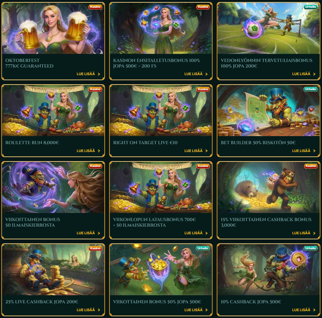 7Signs Bonukset ja kampanjat