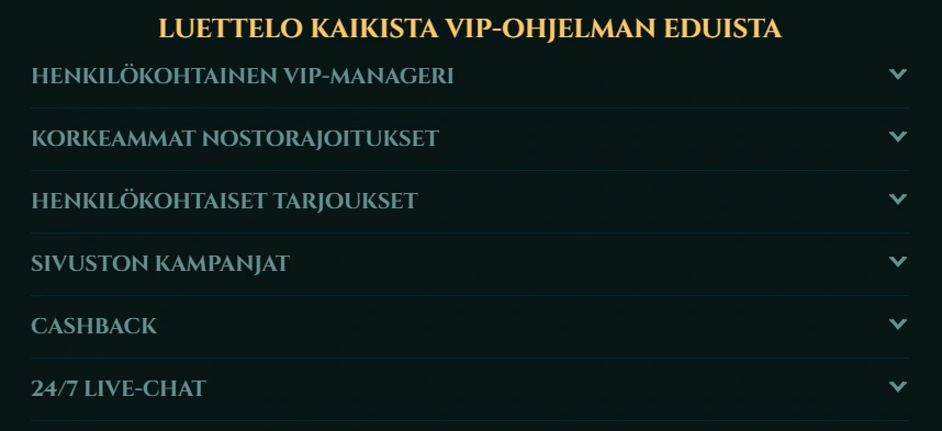 7Signs Casinon VIP-ohjelma